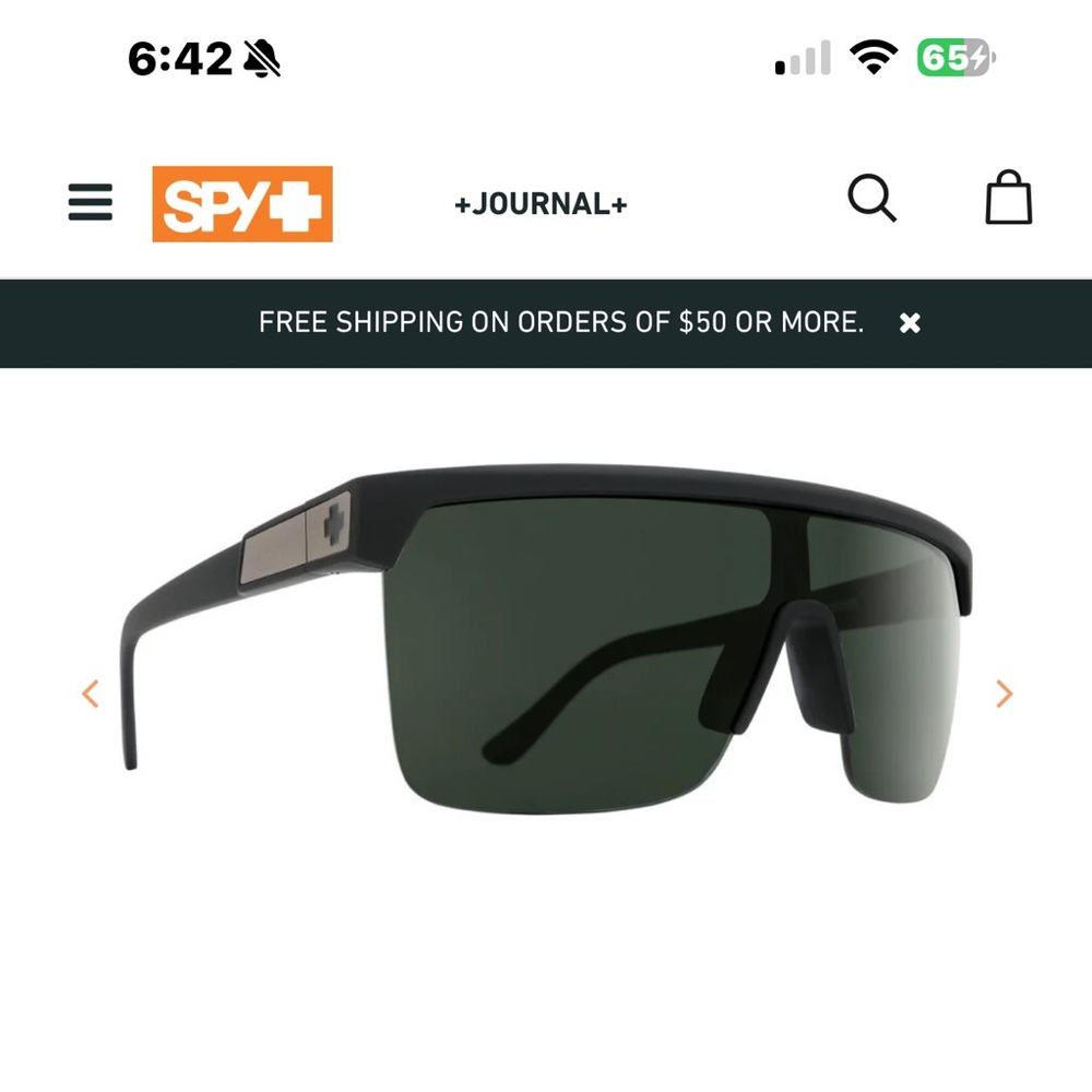 SPY Black and Green Men's Glasses